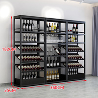 Range-bouteilles professionnel Boxue - Présentoir à vin et porte-verres industriel sur pied pour projets hôteliers B2B