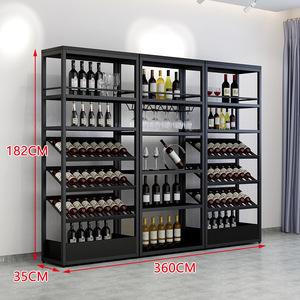 Giá Rượu Thủy Tinh Để Trưng Bày, Tủ Trưng Bày Tủ Rượu Đặt Trên Sàn Nhà Theo Yêu Cầu Thương Mại Bán Chạy - Product Image 6