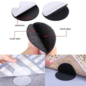 60mm Fixation Points <span class=keywords><strong>Autocollant</strong></span> Velcroes Ruban Adhésif Antidérapant <span class=keywords><strong>Autocollant</strong></span> pour Drap de Lit Canapé Tapis Antidérapant Auto-Adhésif - Product Image 3
