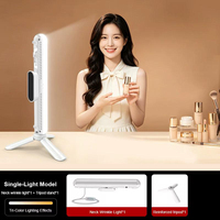 Lampe de photographie LED douce pour le visage et le menton, éclairage de beauté multi-angle avec trépied de bureau pour maquillage, selfie et portrait