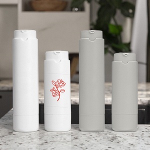 In Stock Airless Twist <b>Bottle</b> Fancy Plastic Lotion <b>Pump</b> <b>Bottle</b> Double Wall Airless Packaging Refillable Cosmetic <b>Bottles</b> - Product Image 2