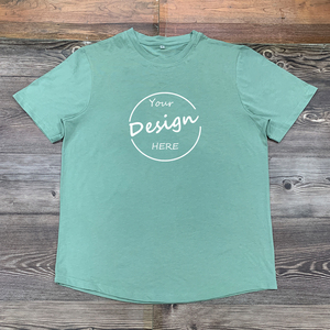 T-shirt da uomo con orlo ricurvo in cotone di alta qualità Casual Casual Streetwear alla <span class=keywords><strong>moda</strong></span> da palestra a stile Street - Product Image 2