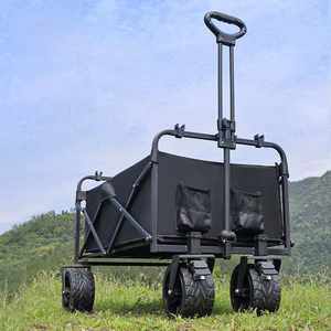 All terrain travel carrier large <b>wagon</b> trolley cart <b>folding</b> - Product Image 6