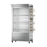 CHUANGYU Promotion : Rôtissoire industrielle à poulet avec 6 broches et armoire de cuisson