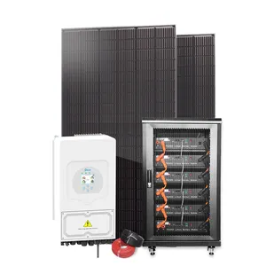 Vente promotionnelle en entrepôt en Allemagne Système hybride d'énergie solaire 5kw 12kw Système d'énergie solaire hors réseau pour la maison