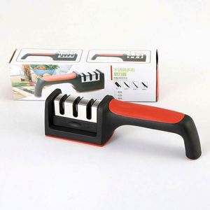 3-in-1 Knife Sharpener Wholesale Household Multifunctional Three-Stage Knife Sharpener Quick Ceramic Knife Sharpener - Product Image 1