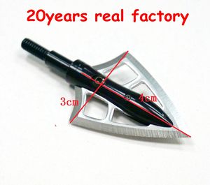 Puntas de Flecha de Caza para Arquería al Aire Libre, 2 Cuchillas, Acero Inoxidable, Aluminio Aeronáutico Negro, 125 Granos - Product Image 2