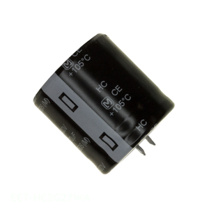 Distributeur agréé EET-HC2G271KA Condensateur en aluminium 270 µF 20 % 400 V à montage traversant (Snap-in) - Product Image 1