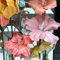 Yumeiren décoration de fenêtre Floral géant papier fleur usine personnalisé étanche Eva mousse fleur décoration accessoires de mariage