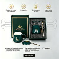 Tasse à café en céramique personnalisée Cadeau de bureau Vente en gros de souvenirs de mariage Cadeaux de fête Ensemble de cadeaux promotionnels d'affaires pour la maison