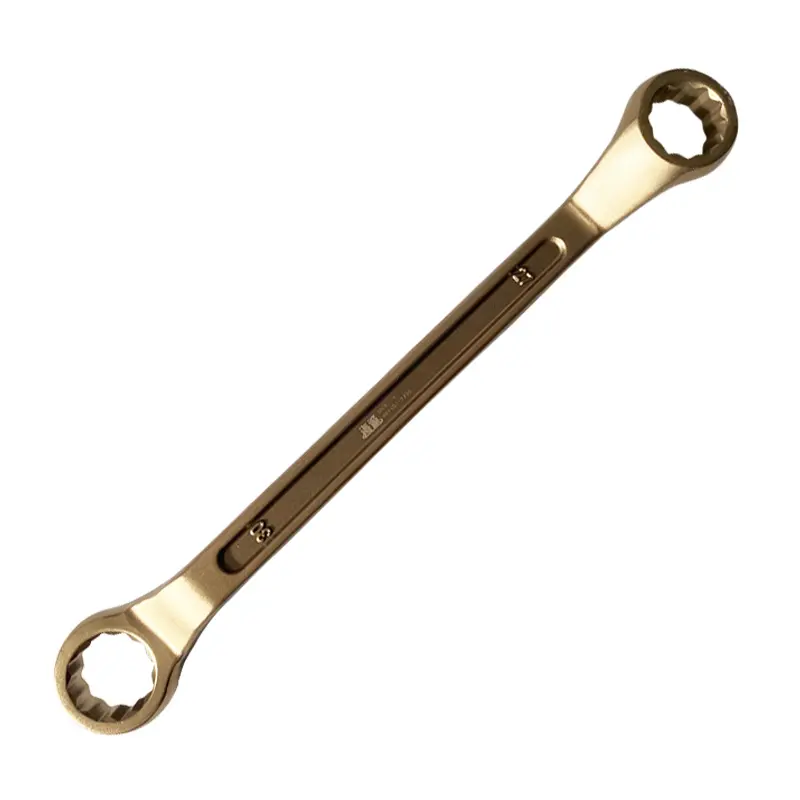 China Best-selling explosion-proof double-headed torx wrench aluminum bronze material ring wrench spanner set cordless wrench