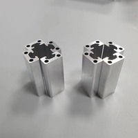 Profils d'extrusion en aluminium 6063 sur mesure, profilés de cadre en aluminium anodisé avec service de fraisage CNC, perçage et soudage