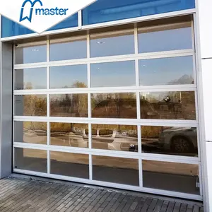 Puerta enrollable automática de plexiglás para garaje con motor, gran oferta, buen precio, alta calidad