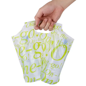 Đôi duy nhất ly chủ Túi <span class=keywords><strong>LDPE</strong></span> nhựa tàu sân bay takeout cà phê sữa trà bao bì túi với xử lý - Product Image 2