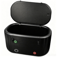 Compatible avec les refroidisseurs d'eau, baignoire à immersion froide gonflable en PVC de 216 gallons avec couvercle isolé, baignoire à glace XXL pour athlètes