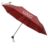 Parapluie pliant compact YS-3008 à ouverture manuelle, impression de logo personnalisé, cadeau promotionnel, idéal pour les déplacements professionnels et les voyages