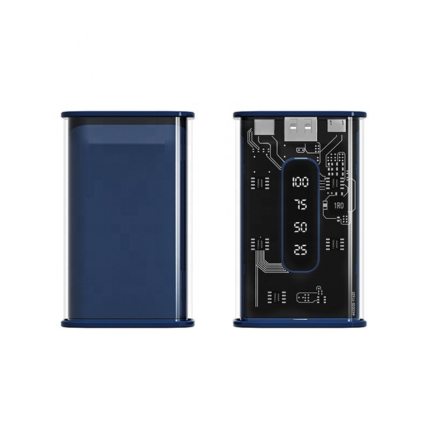 Wholesale Price Transparent Mobile Power Supply Mini Large Capacity 20000mah Logo Customization Power Banks