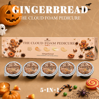 5-in-1 Kürbis-Pediküre-Set Aromatherapie Fußpflege-Set Saisonales Feiertags-Halloween-Pediküre-System OEM ODM für Nagelstudio-Bedarf