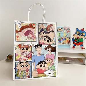 Sac en papier cadeau de luxe pour bijoux et vêtements KM Wholesale, brun avec impression de logo - Product Image 1