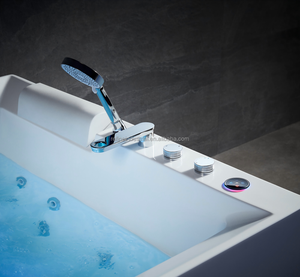 Luxe Moderne 1.8m <span class=keywords><strong>Blanc</strong></span> Acrylique Whirlpool Spa <span class=keywords><strong>Baignoire</strong></span> Jet D'eau <span class=keywords><strong>Tablier</strong></span> pour Intérieur 2 Personnes Massage <span class=keywords><strong>Baignoire</strong></span> pour Salle De Bains - Product Image 6