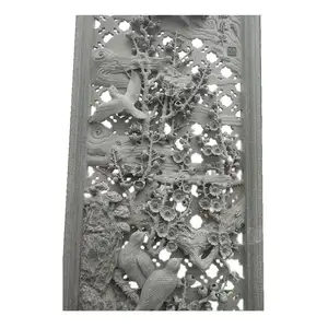 Hohe Qualität 3D Skulptur Vogel Blume Tempel Design CNC Carving Panel Für Home Fenster Wand