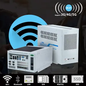 Ipctech Cheaper Price Aluminum Alloy I-nte Embedded Fanless Mini Box Pc Industrial Computer With Expand Slot And SSD WIFI/4G HMI