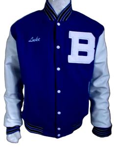 Chaqueta cortavientos deportiva de gran tamaño GUANTES City Unisex Bomber Varsity Jacket Baseball College Letterman Varsity Jacket para hombre - Product Image 1