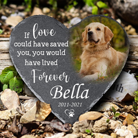 Pierre commémorative pour animaux de compagnie, gravée, pour tous les animaux bien-aimés, plaque commémorative pour jardin, marqueur de tombe d'animal, plaque de commémoration extérieure pour jardin