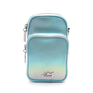 Bolso bandolera compacto para el día a día en color azul sirena con correa desmontable y anillo lateral para colgar objetos. - Product Image 3