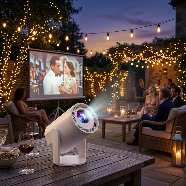 Cheapest portable projector Wireless outdoor projector Android 14 smart mini 4K portable projector Outdoor Slide Projector