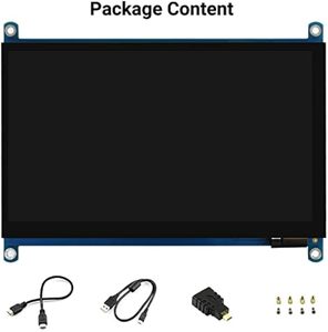 Waveshare 7Inch Qled Quantum Dot Display Capacitief Aanraakscherm 1024*600G Gehard Glazen Paneelondersteuning Raspberry Pi 5 - Product Image 2