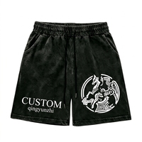 Pantalones Capri Casuales de Algodón Lavado Estilo Americano para Verano, con Cordón Ajustable, Holgados, Unisex, a la Moda