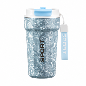 Pure Titanium Coffee <b>Cup</b> Portable Water Tumbler with <b>Straw</b> 380ml Large Capacity - Product Image 1