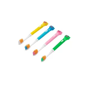Private Label Plastic Toothbrush Kids Cartoon Kids cartoon toy pig soft toothbrush