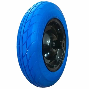 Roues anti-crevaison en mousse PU 360 mm 3.50-8 de 14 pouces, pneus de brouette anti-crevaison <span class=keywords><strong>avec</strong></span> roulements à billes et jantes métalliques, directement de l'usine - Product Image 4