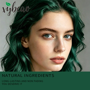 Tinte para el Cabello Verde <span class=keywords><strong>Oscuro</strong></span> en Crema, Larga Duración, Cobertura Total de Canas, Brillo Vibrante, Suave, Antiencrespamiento, Uso Profesional en Salón, OEM ODM - Product Image 4