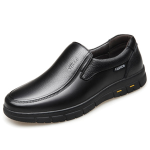 Mocassins en cuir véritable pour hommes, respirants, à semelle souple, antidérapants, chaussures décontractées pour affaires - Product Image 5