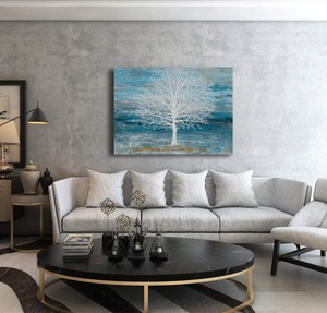 Dipinto a Olio 3D Decorativo con Albero Spesso, Stile Classico, <span class=keywords><strong>Arte</strong></span> Murale su Tela Fatta a Mano - Product Image 4