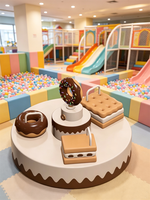 Moetry - Carrousel de jeu souple sur le thème des bonbons, design personnalisé, équipement de terrain de jeu intérieur pour tout-petits, idéal pour les parcs d'attractions
