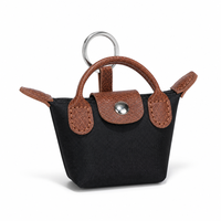 Sac à main simple et tendance, ultra mini, léger, en nylon, avec porte-monnaie en alliage de zinc, porte-écouteurs, porte-clés, petit sac suspendu pour femmes