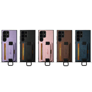 Étui en cuir PU pour <span class=keywords><strong>Samsung</strong></span> <span class=keywords><strong>Galaxy</strong></span> S26 S25 S24 S22 S23 Note 20 Ultra Plus, avec support, dragonne et pochettes pour cartes de crédit - Product Image 6