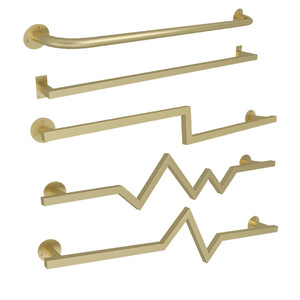 Expositor <span class=keywords><strong>de</strong></span> Pared Golden Store - Estante <span class=keywords><strong>de</strong></span> Acero Inoxidable Resistente con Barra Recta para <span class=keywords><strong>Ropa</strong></span> <span class=keywords><strong>de</strong></span> Mujer - Product Image 5
