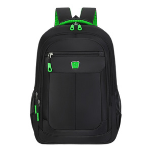 Laptop <b>Backpack</b> Large Capacity Multiple <b>Compartments</b> For Travel Commuter Unisex Black Red Blue Green Solid Color - Product Image 4