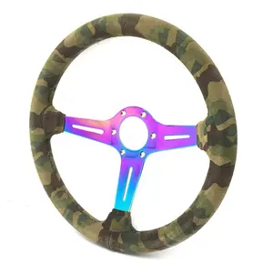 Combinaison de boutons de changement de vitesse abs pour voiture, accessoire universel de voiture de sport, camouflage, abs