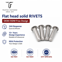 Rivets plats personnalisés TianFang pour travaux métalliques structurels, acier Dacromet, conception OEM ODM et approvisionnement en gros, devis rapide