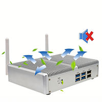 Mini-ordinateur sans ventilateur EGLOBAL OEM ODM, Intel Core I5 7267U, système d'exploitation Win10/Linux, 6 USB, Ethernet LAN, HD VGA, vidéo, sans bruit, mini PC