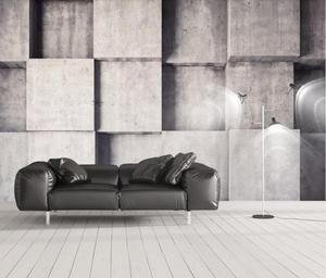 Huanzhai — papier peint géométrique en trois dimensions, revêtement mural 3D motif plaid, style nordique et minimaliste, style industriel, rétro - Product Image 1