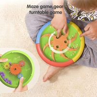 Tumama Enfants 3 en 1 Bébé Électronique Dessin Animé Grenouille Tambour Musique Ensembles Flash Mini Musical Main Tambour Jouet
