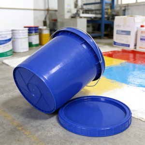 Support for customized Factory direct sales High-quality PP food-grade material metal handle 18L <b>plastic</b> <b>bucket</b> with lid - Product Image 1