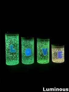 LOVE Indoor Gift For Girlfriend Home Ornament Glowing Wishing Bottle Desktop Decoration